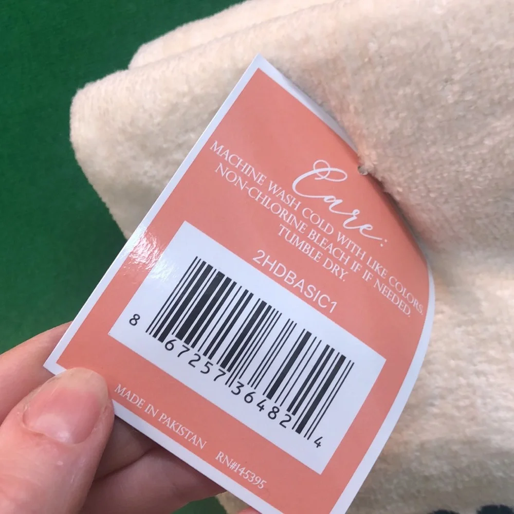 Set of Embroidered Hand Towels 100% Cotton